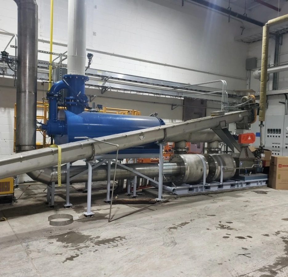 Flash Rockwell Drying System installation in warehouse